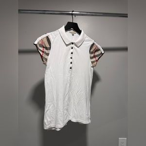 Burberry Check Womens Short Sleeve Polo Shirt